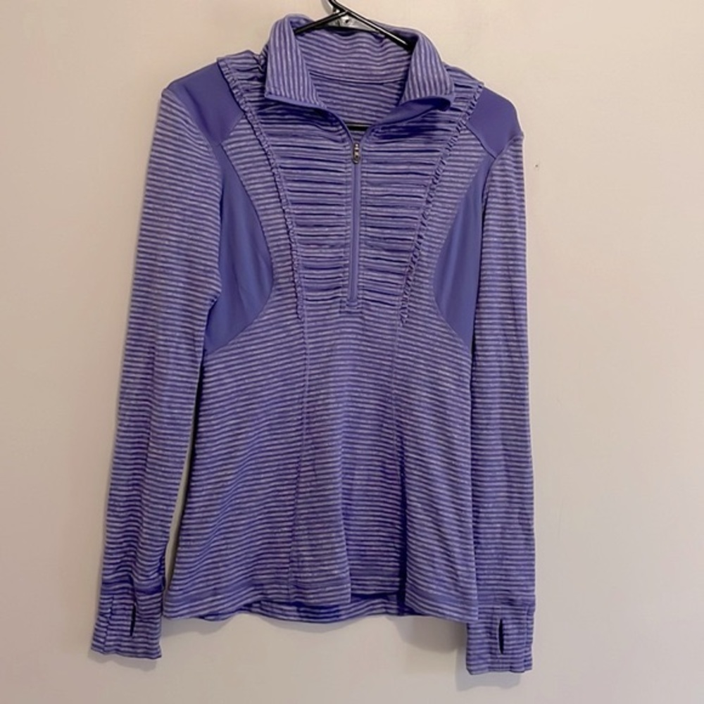 Lululemon Purple Run Your Heart Out half zip pullover size 6